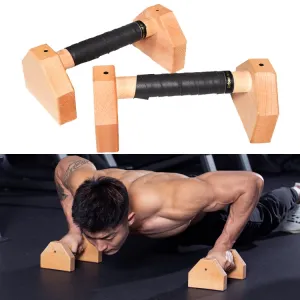 1 Pair Push-Ups Bracket Wooden Single Parallel Bars Inverted Frame, Specification:  40cm