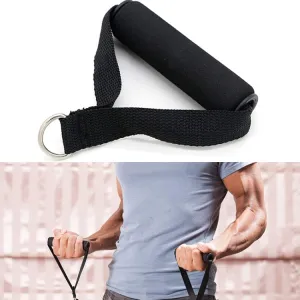 2 PCS Yoga Fitness Pull Belt Handle Gymnastics Hammock Handle(Black)