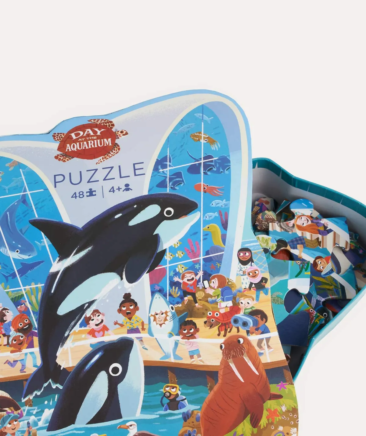 48pc Day at the Aquarium Puzzle - Blue