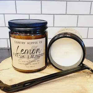 9 oz. LEMON FRESH LAUNDRY Apothecary-Inspired Candle