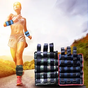 A Pair of Selling Fitness Loading Equipment Ankle Weights Gaiter Sandbags, Adjustable Invisible Running Sports Sandbags, Weight: 5kg