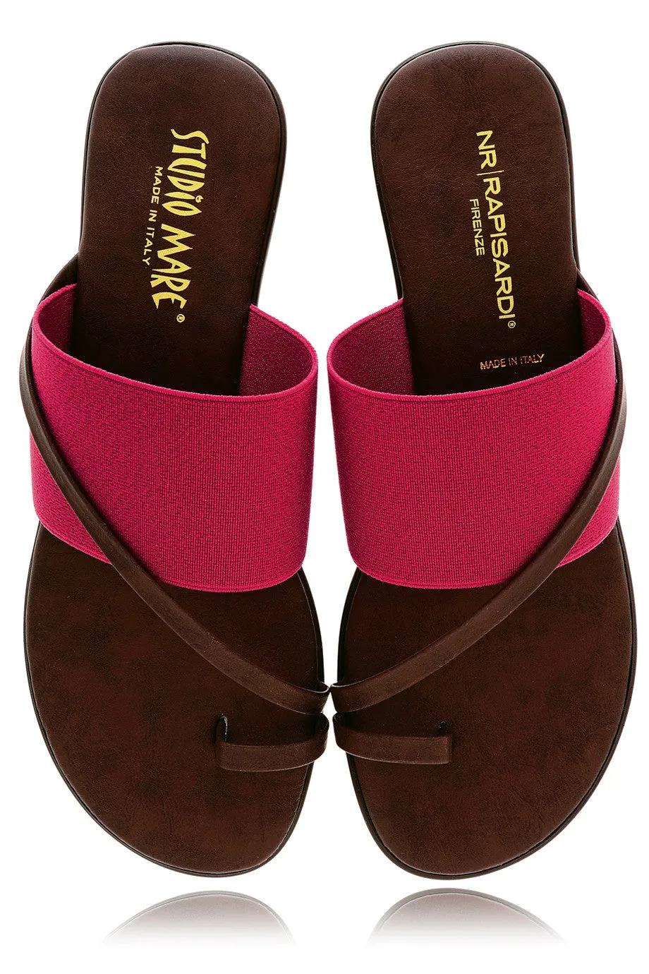 ADEL Fuchsia Elastic Wedges