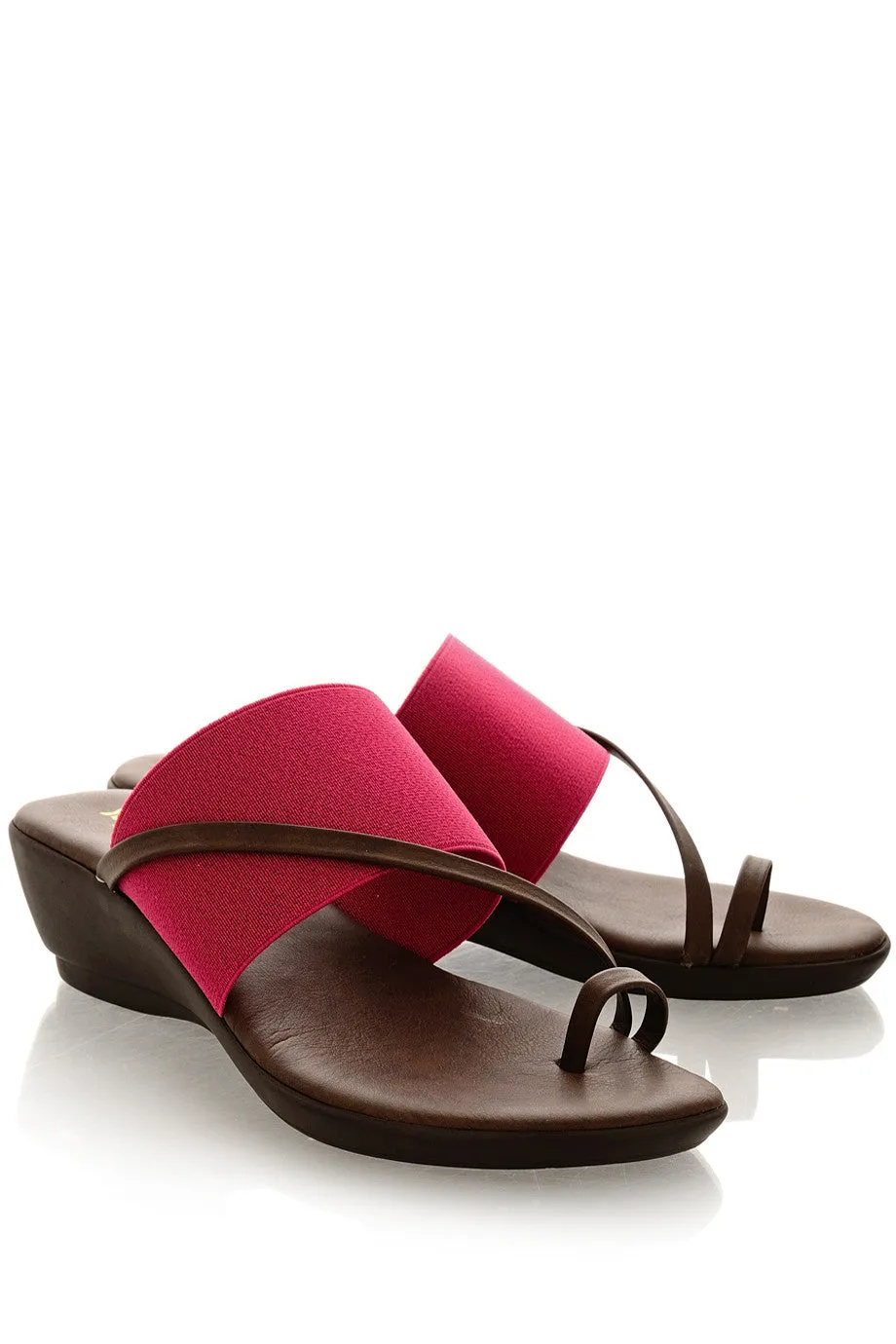 ADEL Fuchsia Elastic Wedges