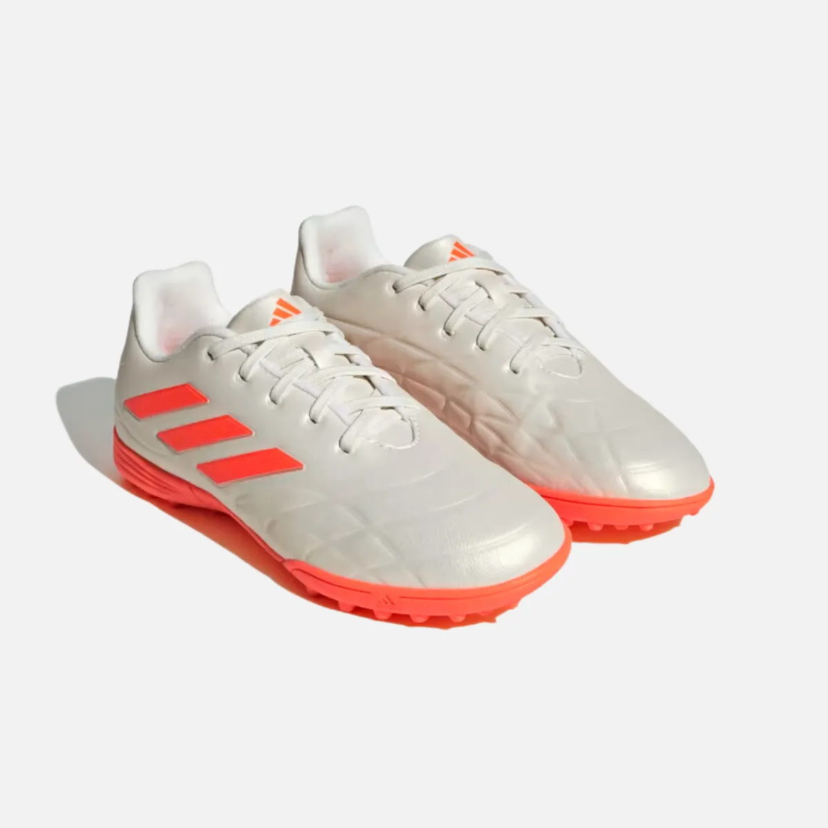 Adidas Kids COPA PURE.3 TURF Kids Unisex Shoes BOY AND GIRL (4-16 YEAR) -Off White/Team Solar Orange/Off White