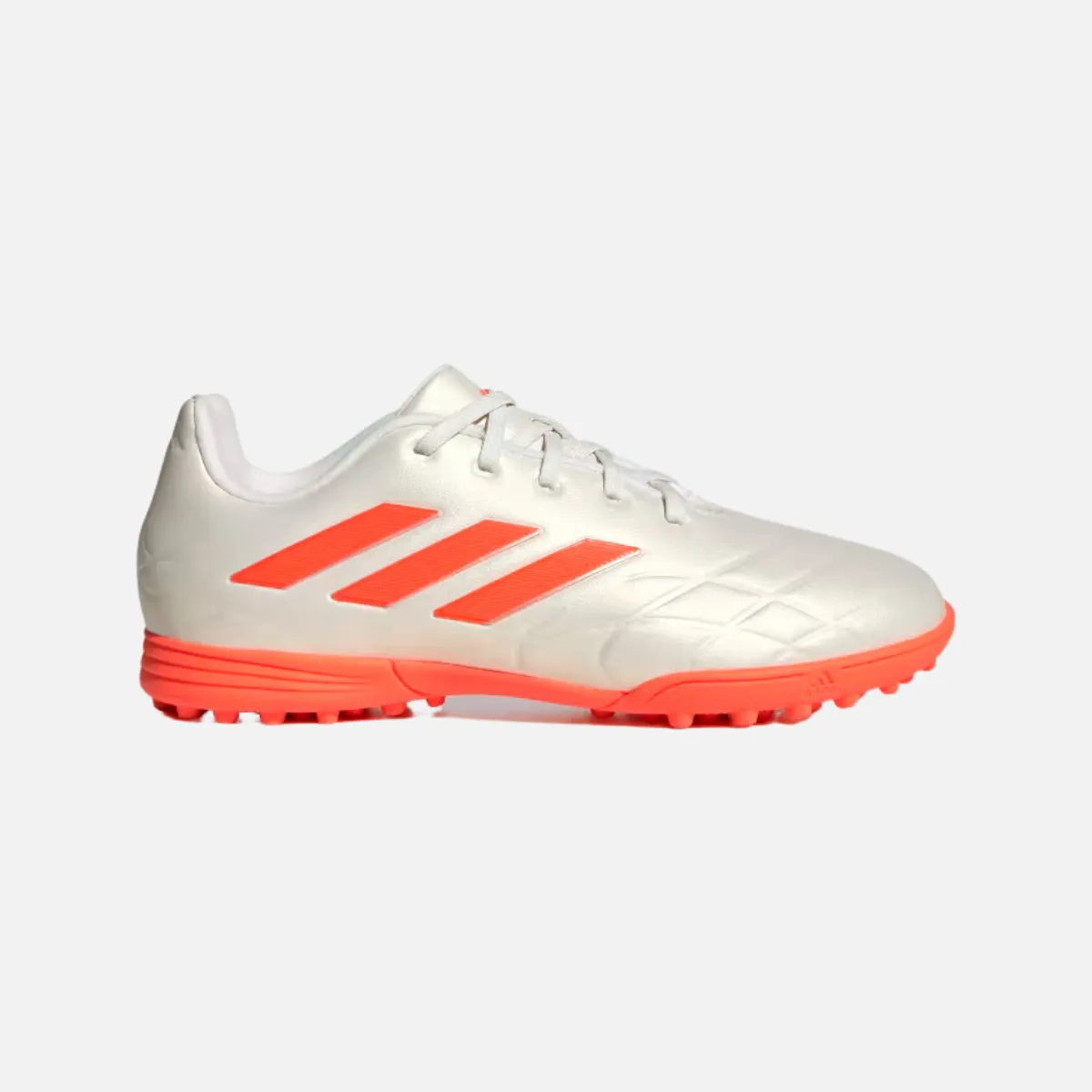 Adidas Kids COPA PURE.3 TURF Kids Unisex Shoes BOY AND GIRL (4-16 YEAR) -Off White/Team Solar Orange/Off White