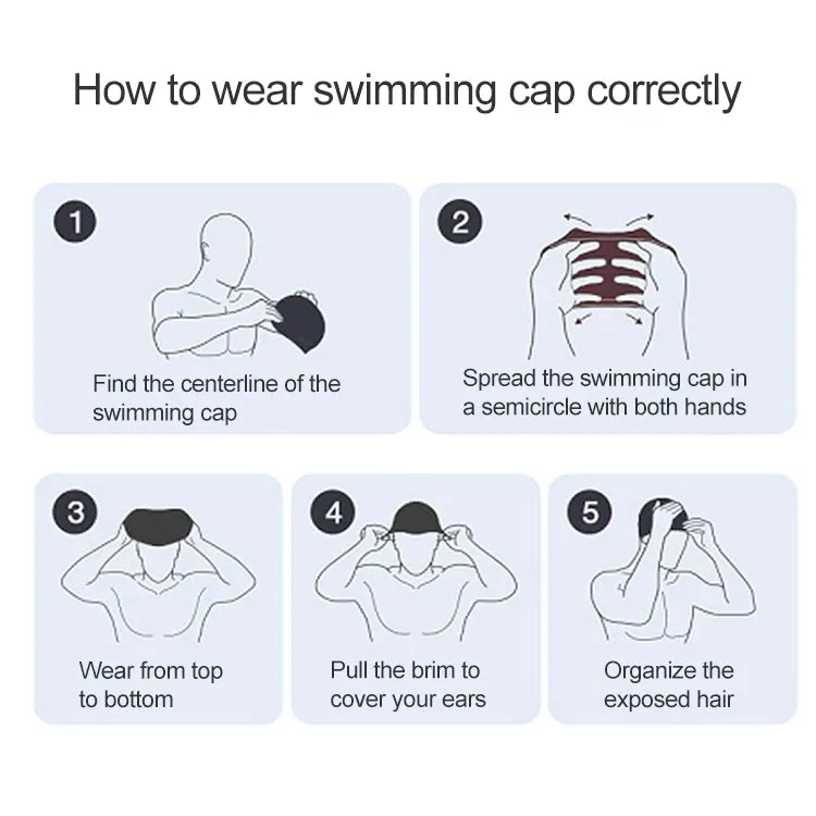 Adult Unisex PU Coated Comfortable Waterproof Swimming Cap(Royal Blue)