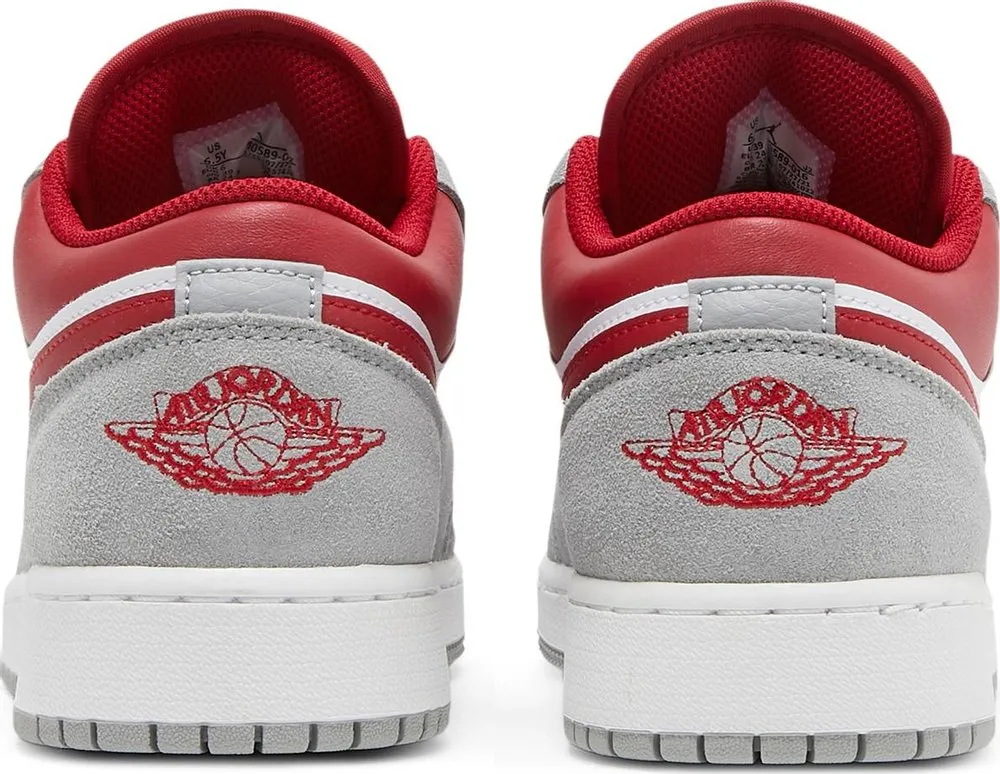 Air Jordan 1 Low SE 'Light Smoke Grey Gym Red' (GS)