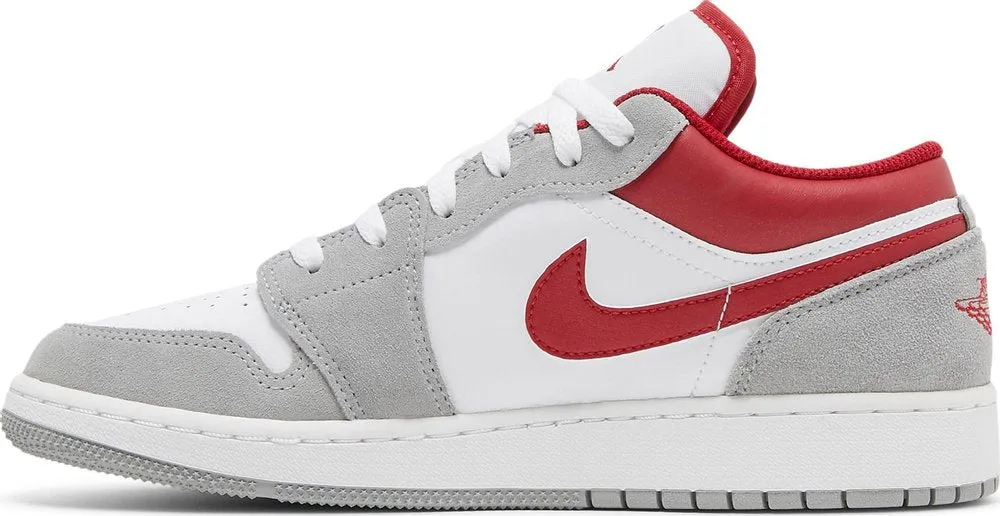 Air Jordan 1 Low SE 'Light Smoke Grey Gym Red' (GS)