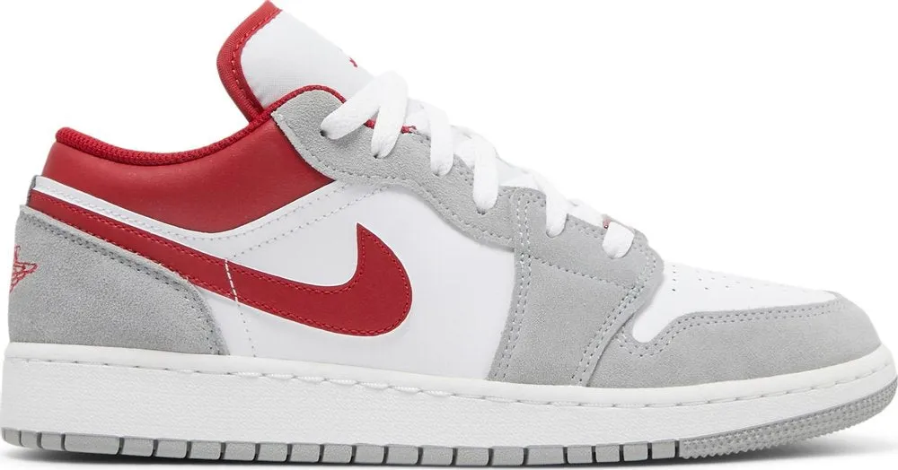 Air Jordan 1 Low SE 'Light Smoke Grey Gym Red' (GS)