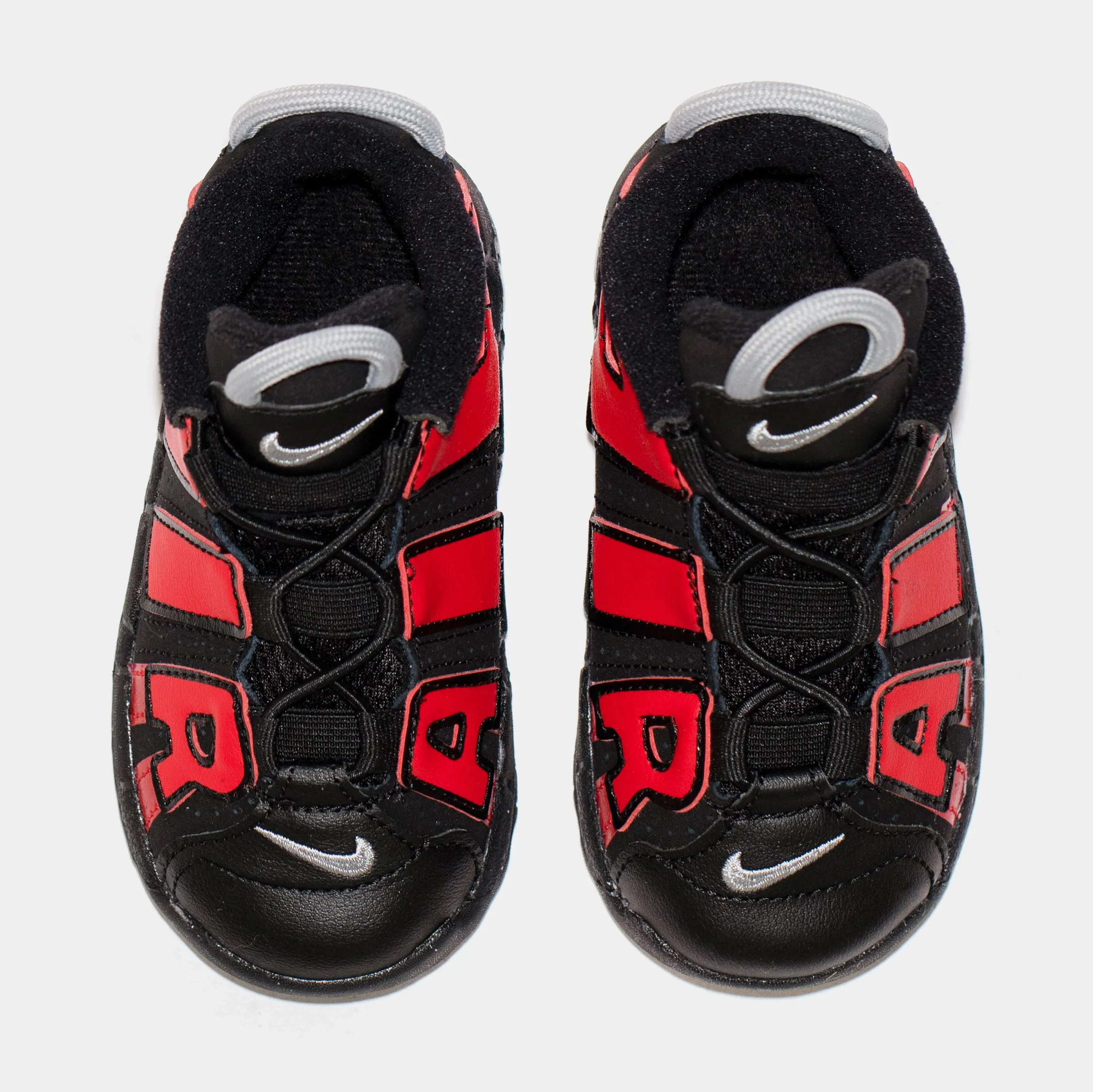 Air More Uptempo Infant Toddler Basketball Shoes (Black)