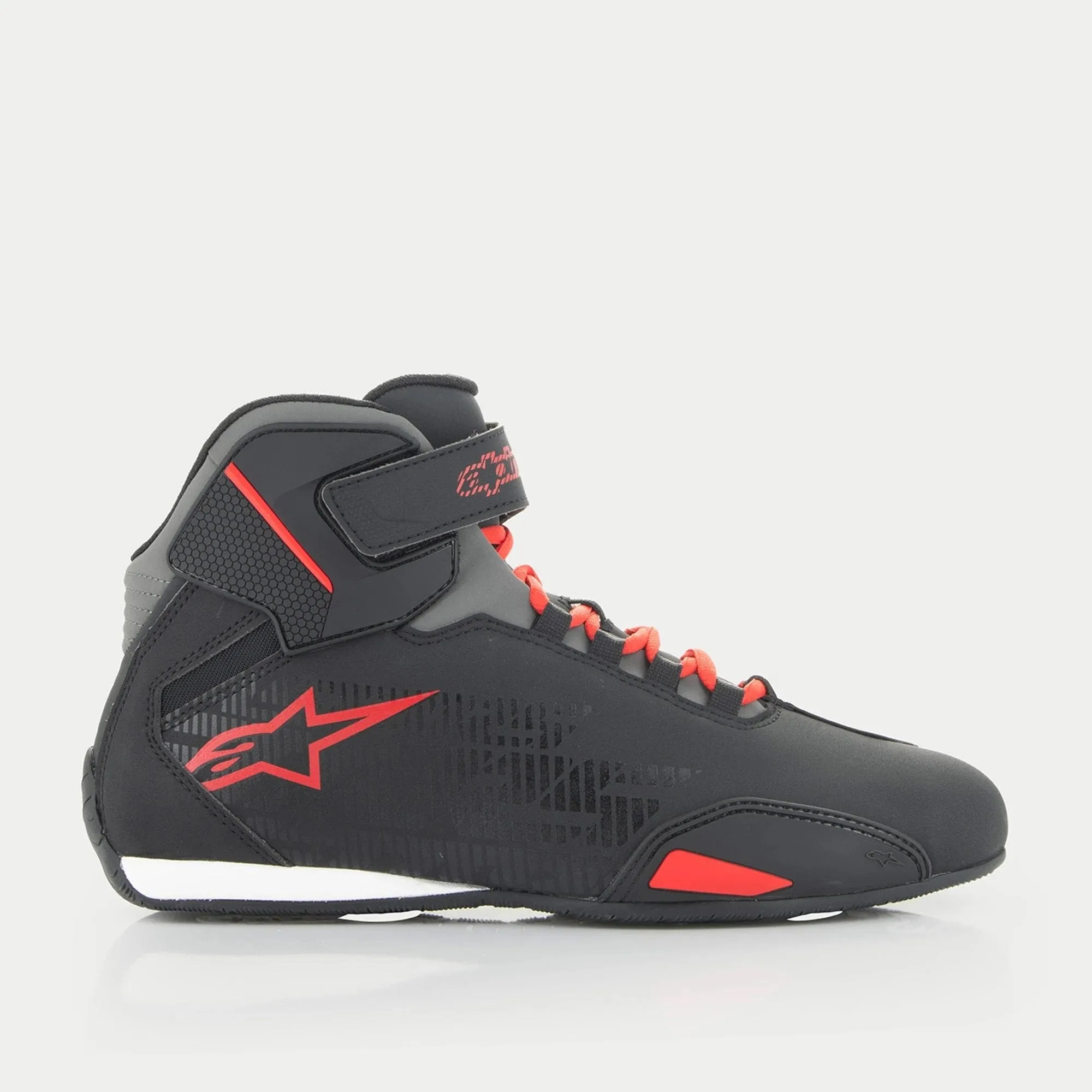 Alpinestars Sektor Motorcycle Racing Shoes Black Bright Red