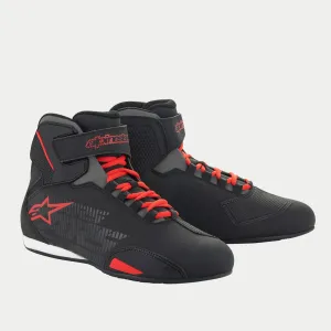 Alpinestars Sektor Motorcycle Racing Shoes Black Bright Red