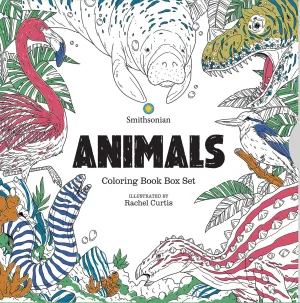 ANIMALS A SMITHSONIAN COLORING BOOK BOX SET