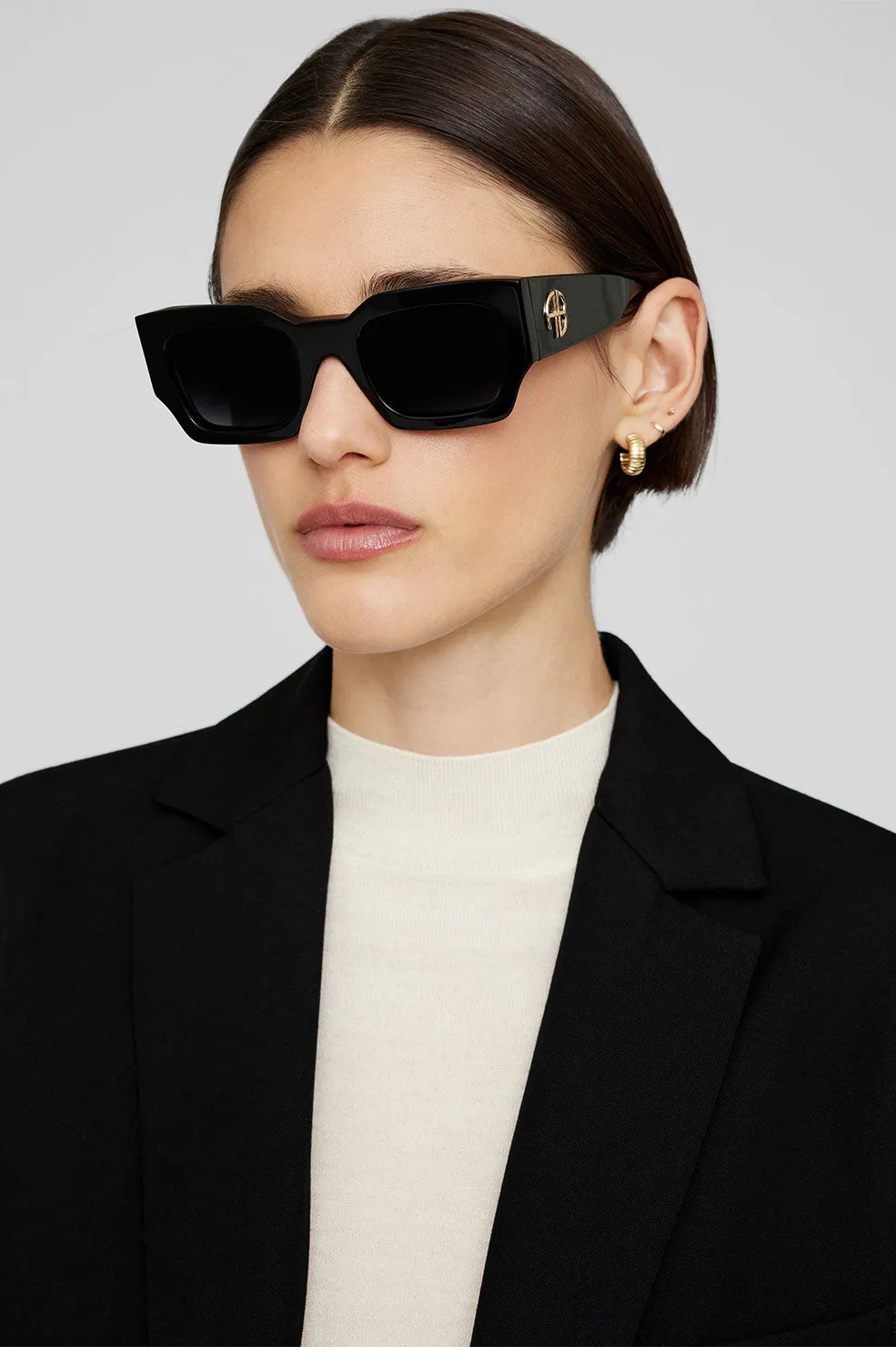 Anine Bing - Indio Sunglasses Monogram in Black