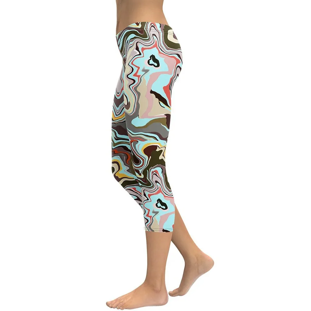 Aqua Marble Capris