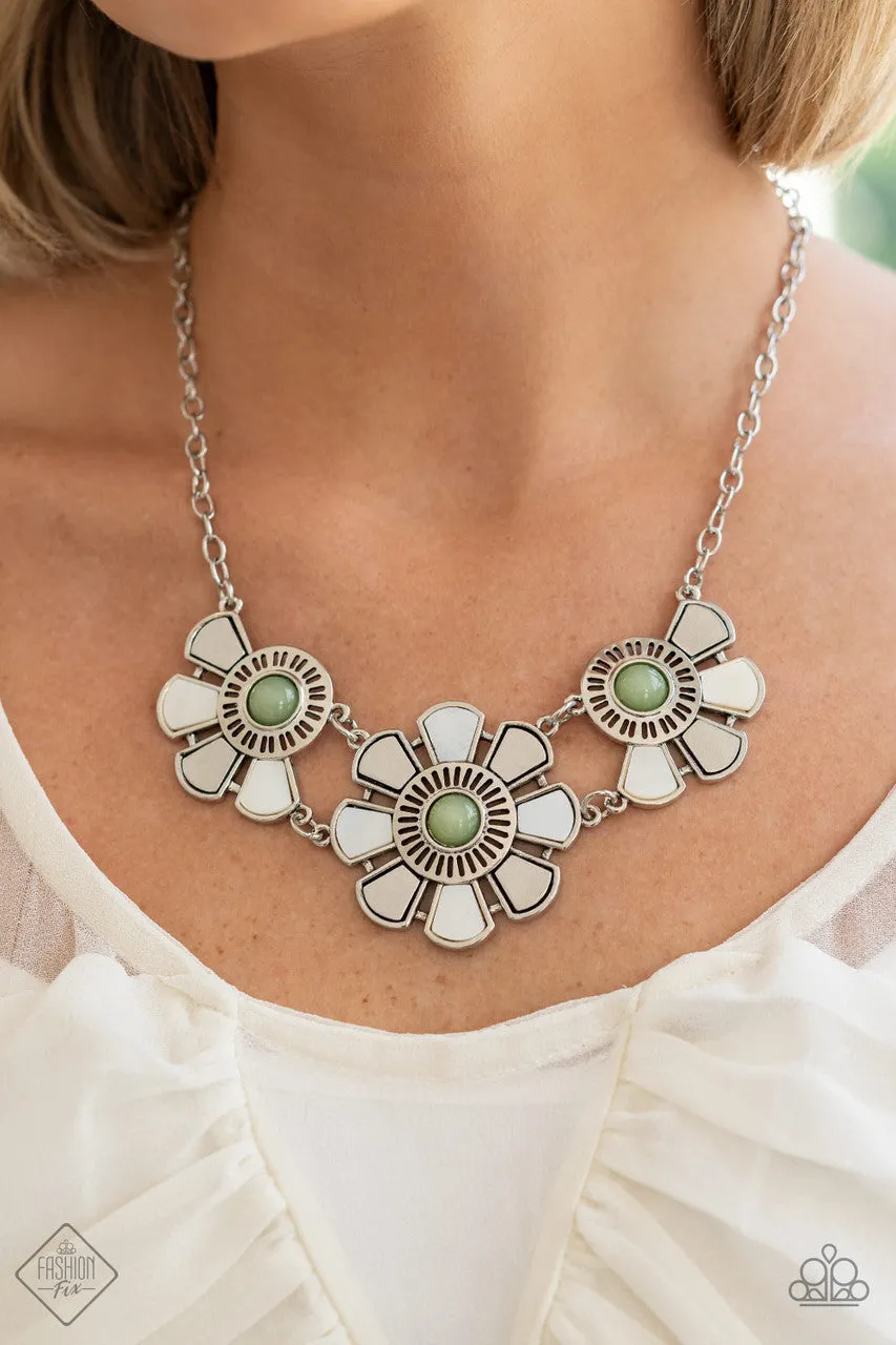 Aquatic Garden Green Paparazzi Necklace