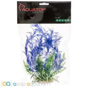 Aquatop Bacopa Aquarium Plant Blue 6" High with Weighted Base