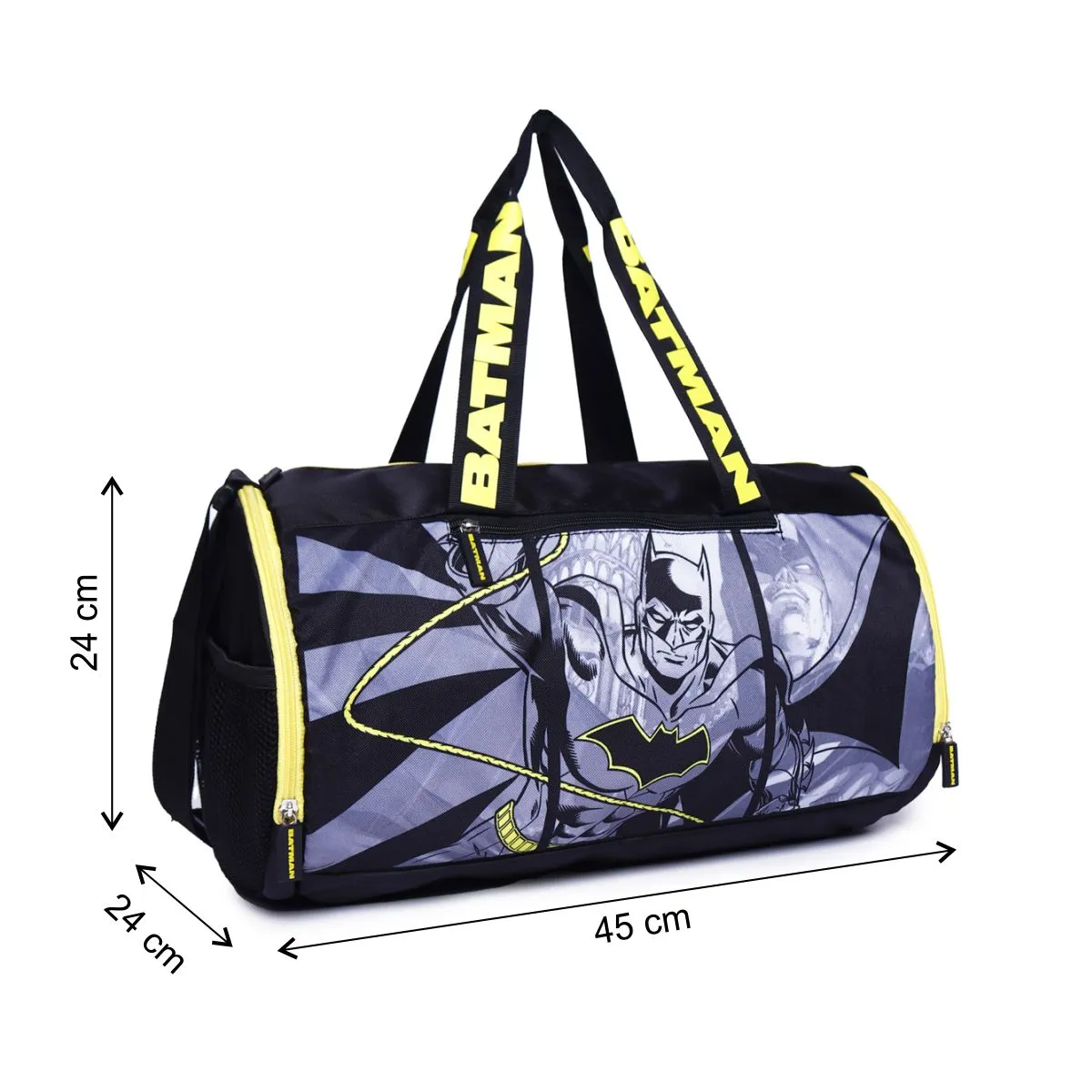 ASTRID GREY TRAVEL DUFFLE,GYM BAG MEDIUM SIZE