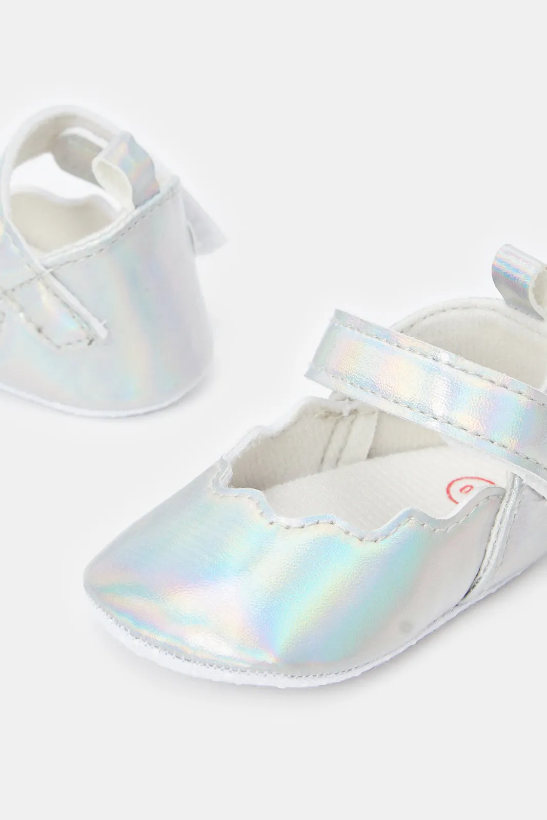 Babies Silver Pram Shoes