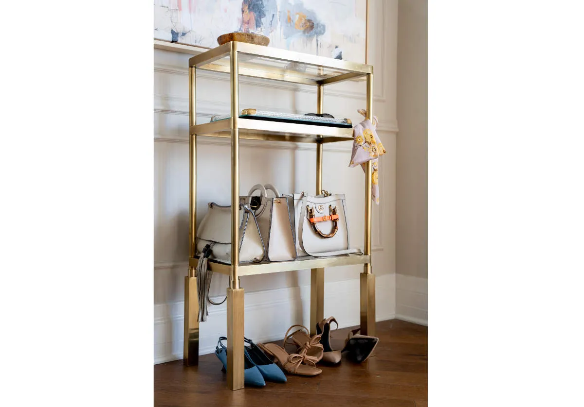 BEATRICE BRASS ETAGERE