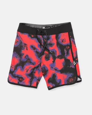 Big Boys Barnacle Scallop Trunks - Red