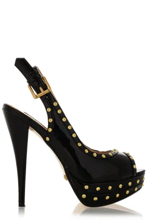 BLINK CARRIE Black Studded Platforms