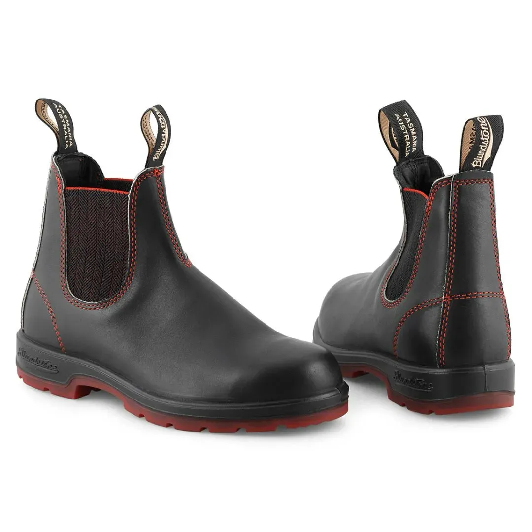 Blundstone 2342 Black Red Chelsea Boots