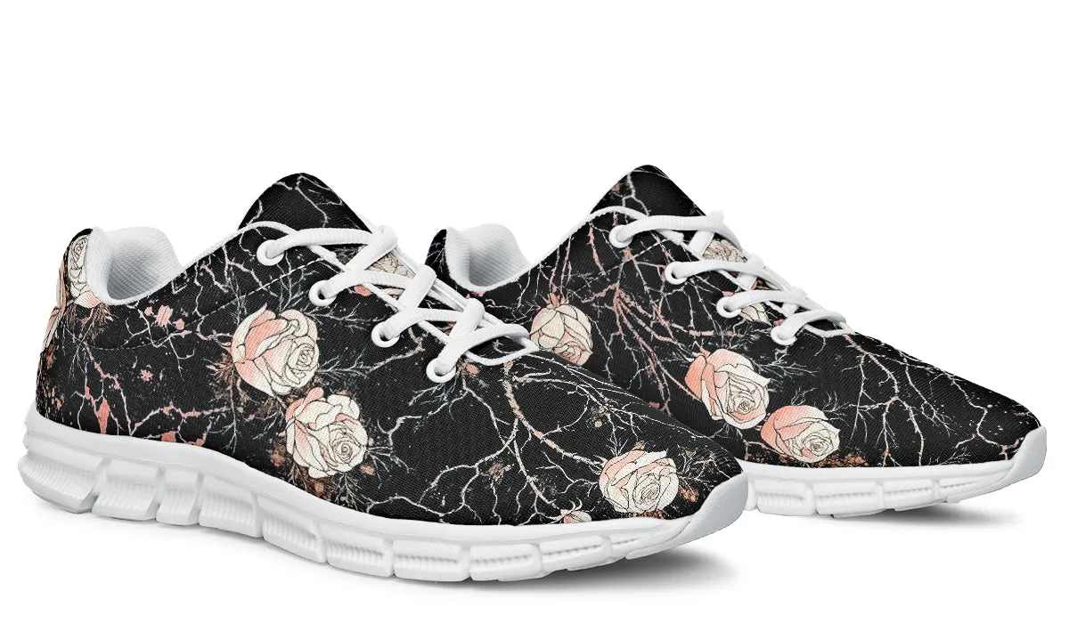 Blush Kintsugi Rose Athletic Sneakers - Light Breathable and Comfortable Sports Shoes with Anti-Slip Soles