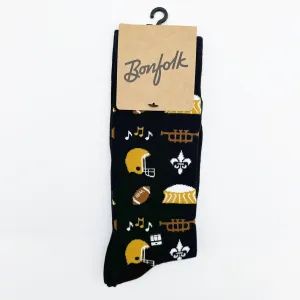 Bonfolk - New Orleans Football Socks