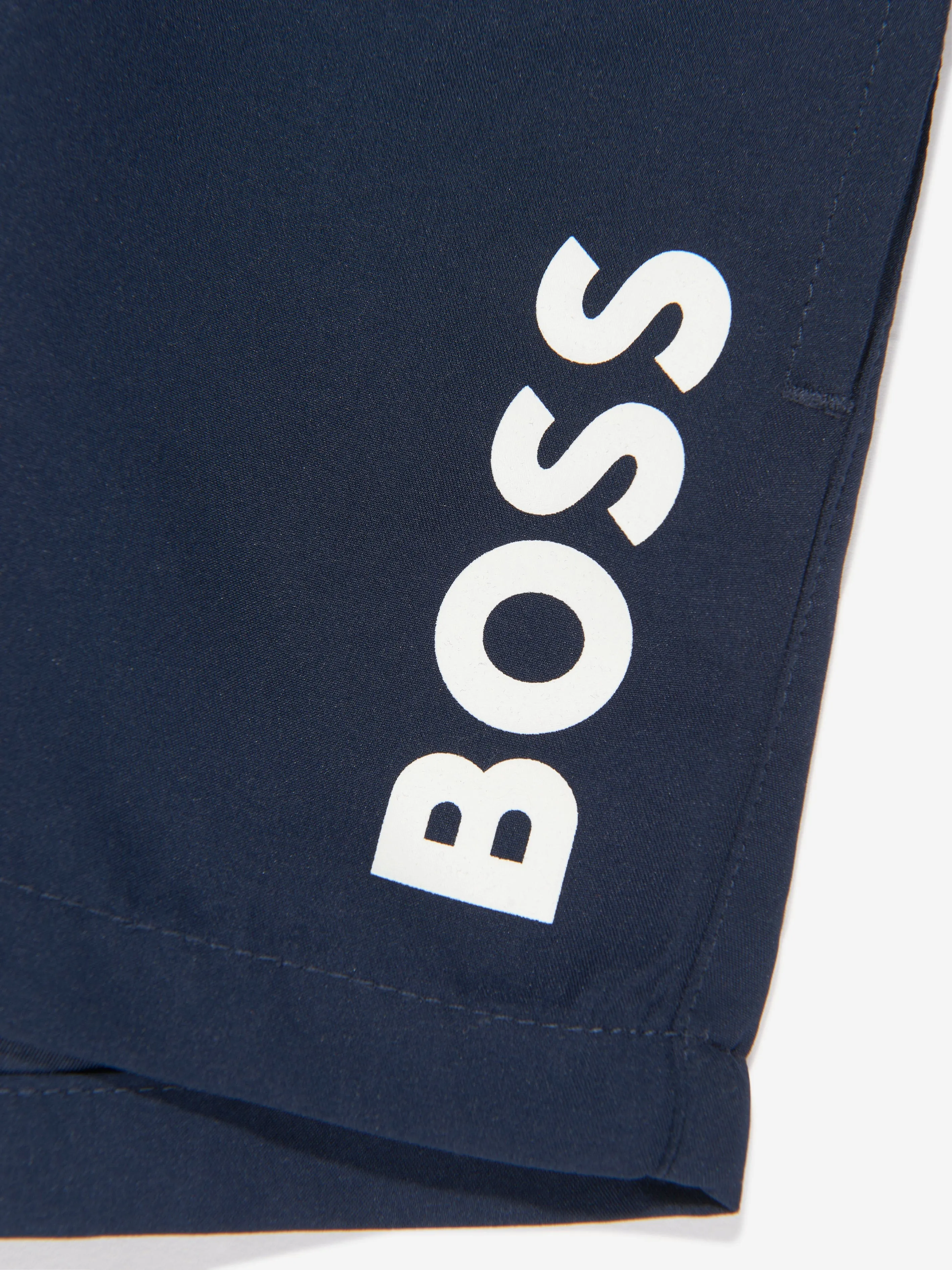 BOSS Baby Boys Logo Swim Shorts In Navy