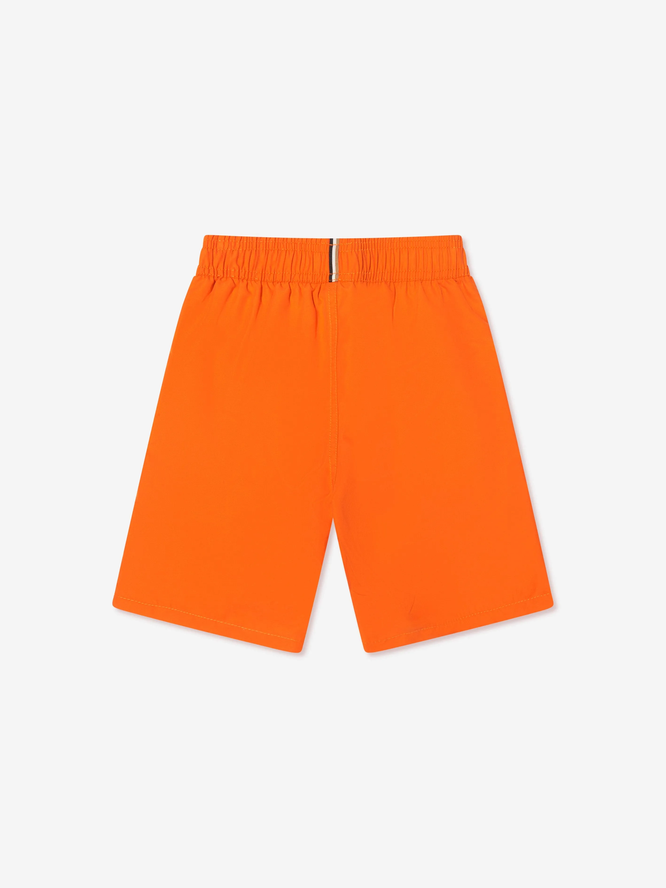 BOSS Boys Logo Swim Shorts In Orange