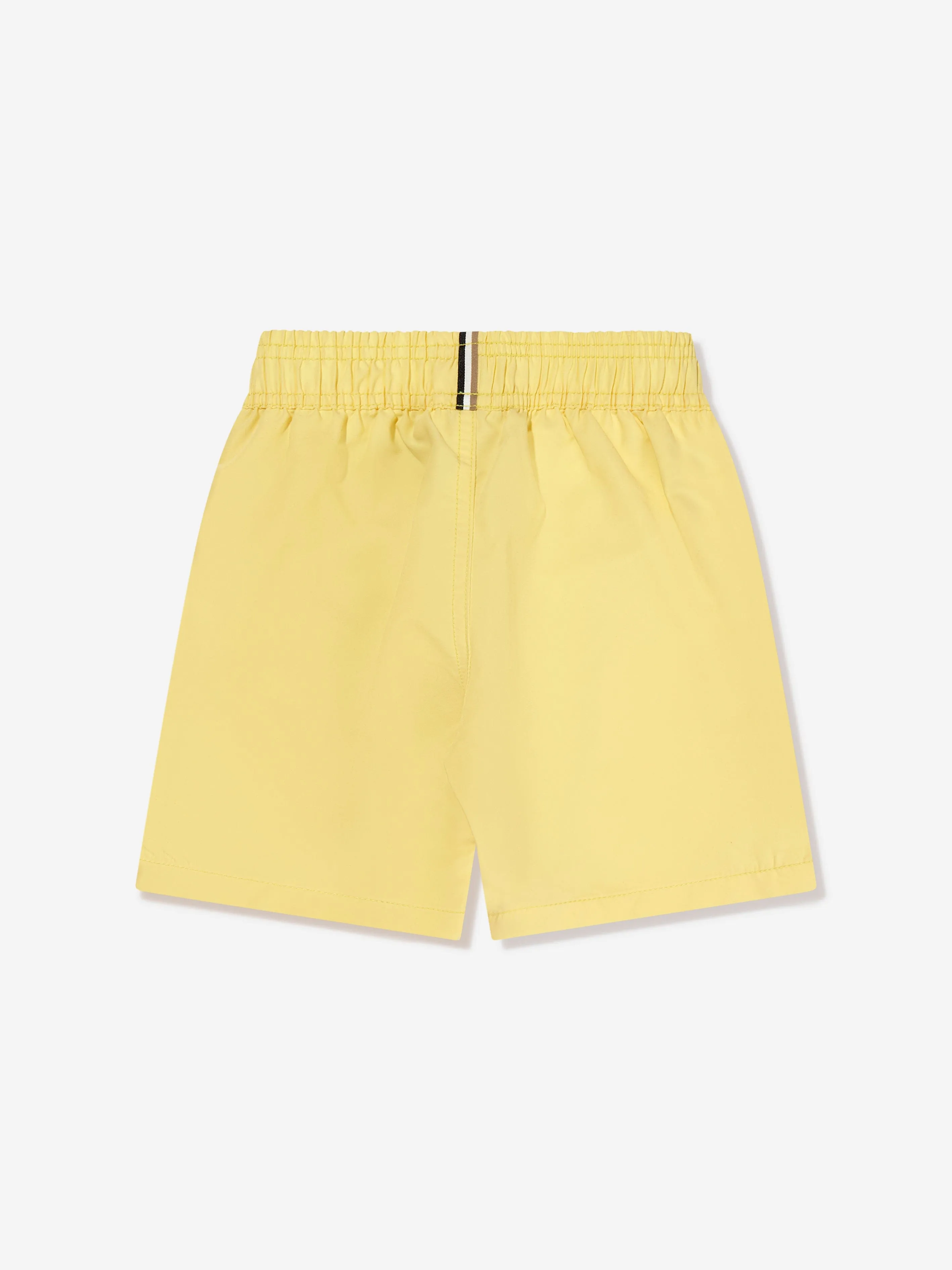 BOSS Boys Logo Swim Shorts In Yellow