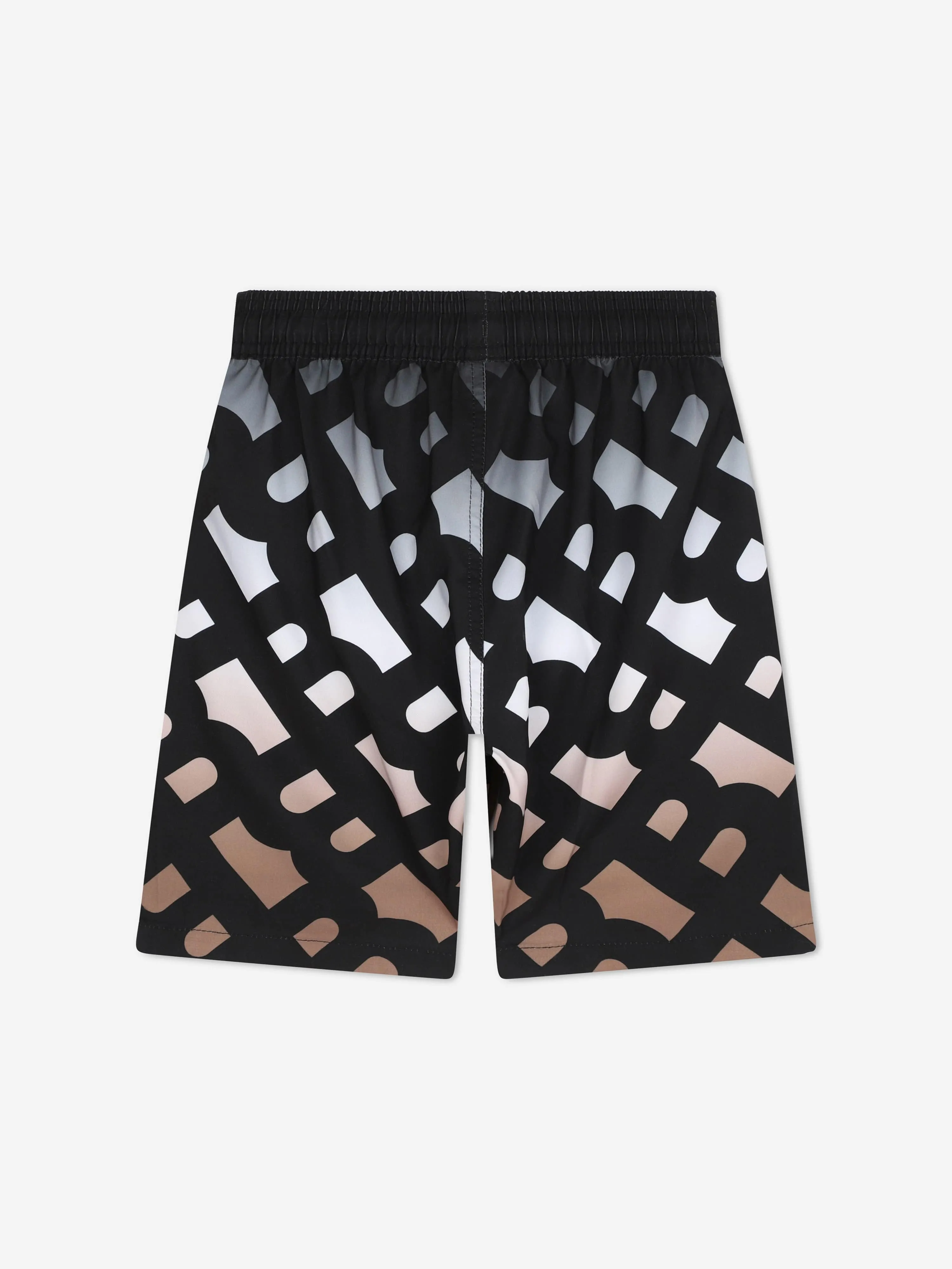 BOSS Boys Monograam Swin Shorts in Black