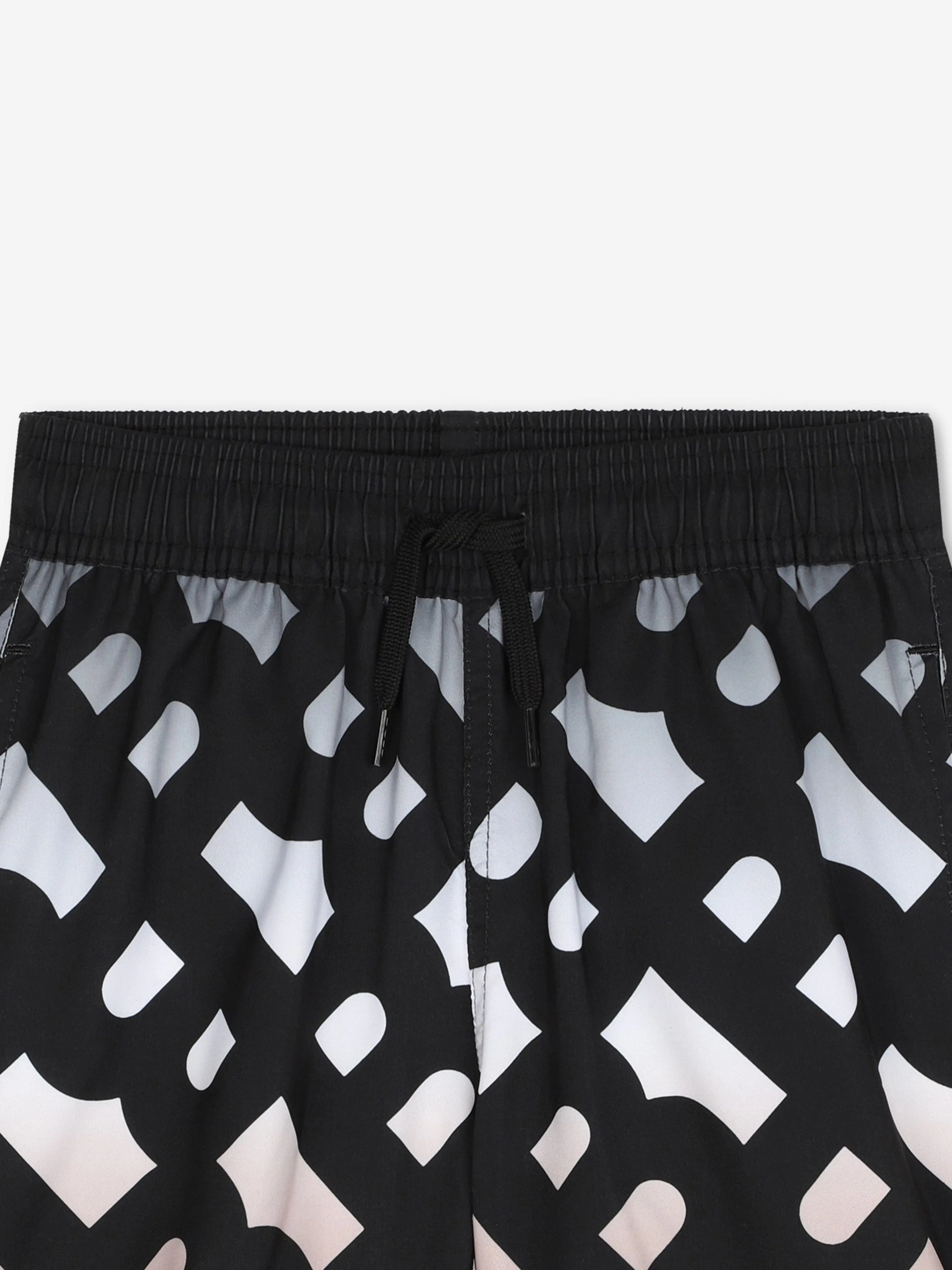 BOSS Boys Monograam Swin Shorts in Black