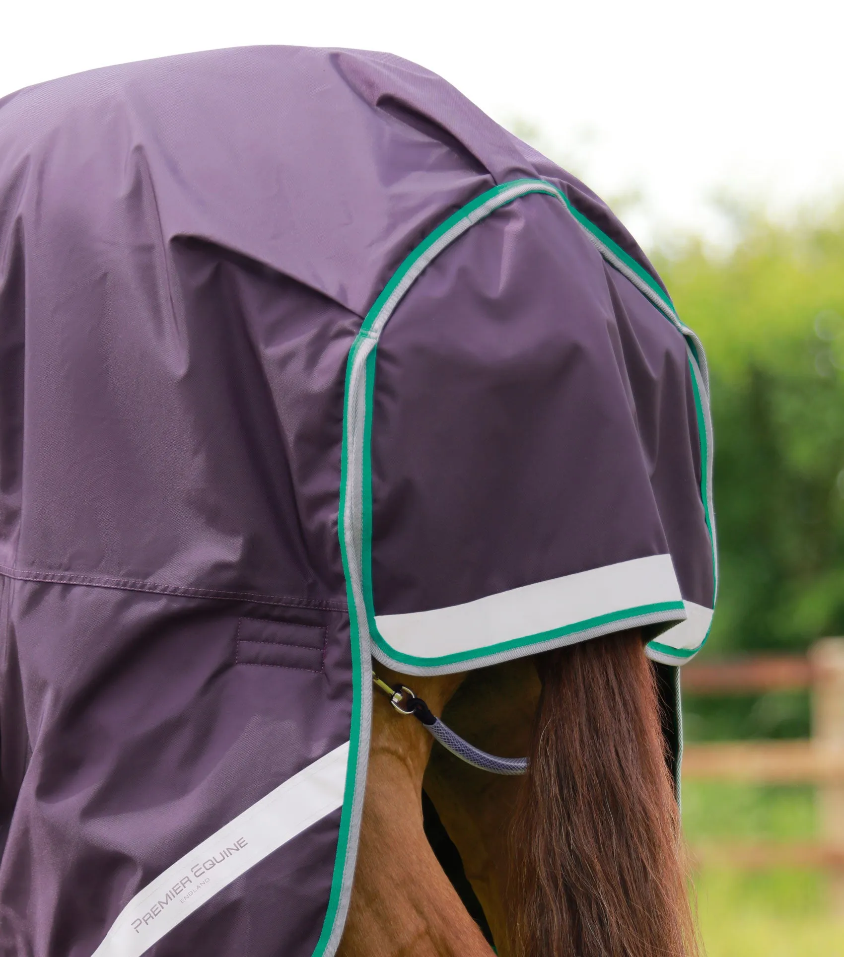 Buster 200g Turnout Rug with Snug-Fit Neck Cover Purple