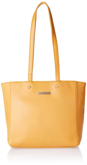 Caprese womens MERAKI T Medium OCHRE Tote Bag