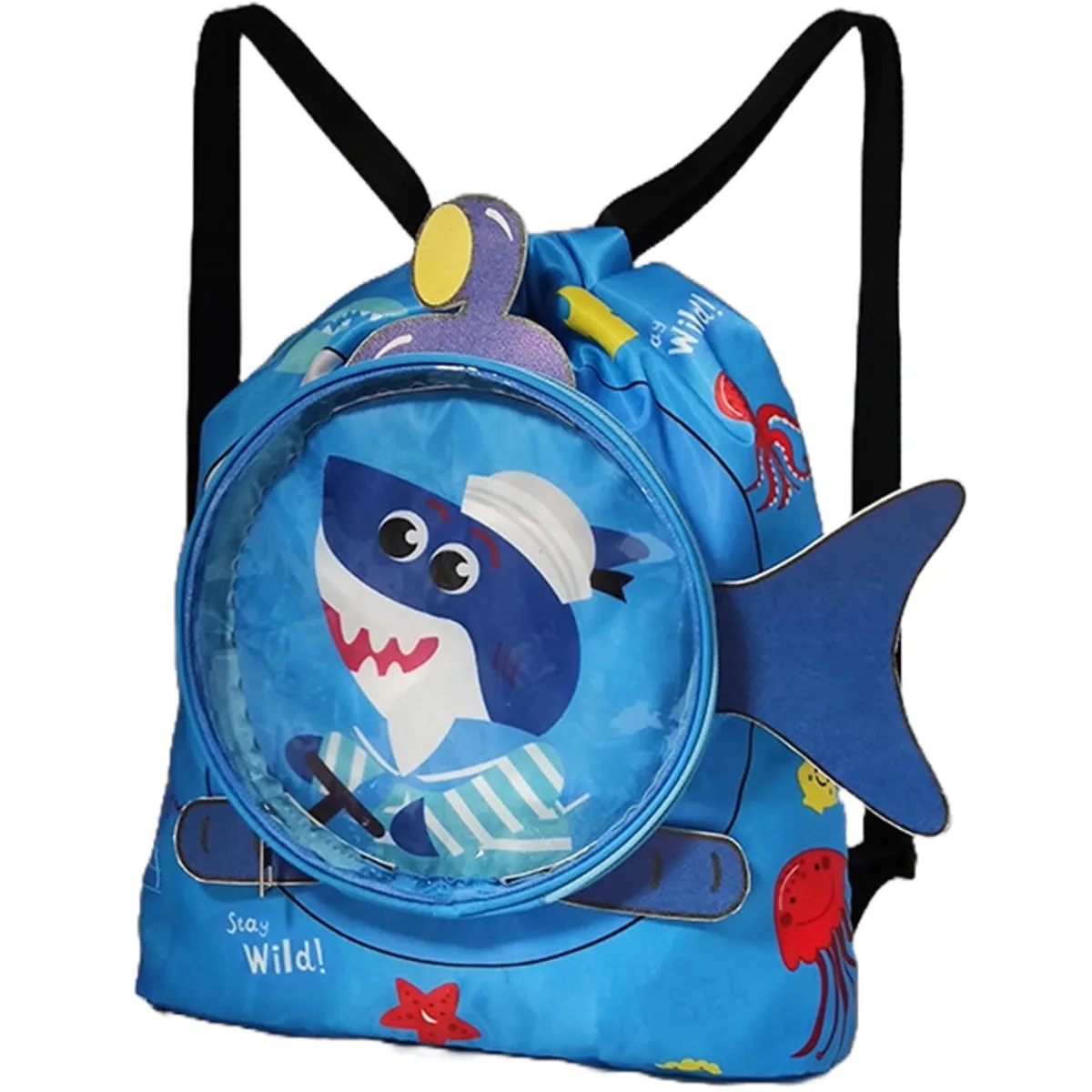 Children's swimming bag portable storage bag cute cartoon Waterproof Backpack