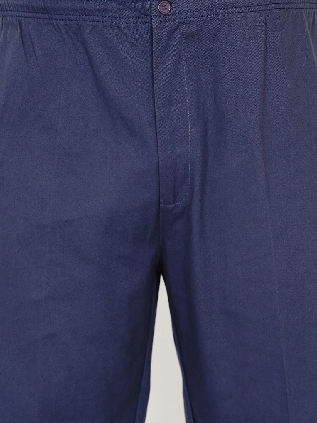 Chums - Plus Size Men's Blue Solid Joggers