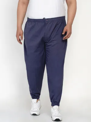 Chums - Plus Size Men's Blue Solid Joggers