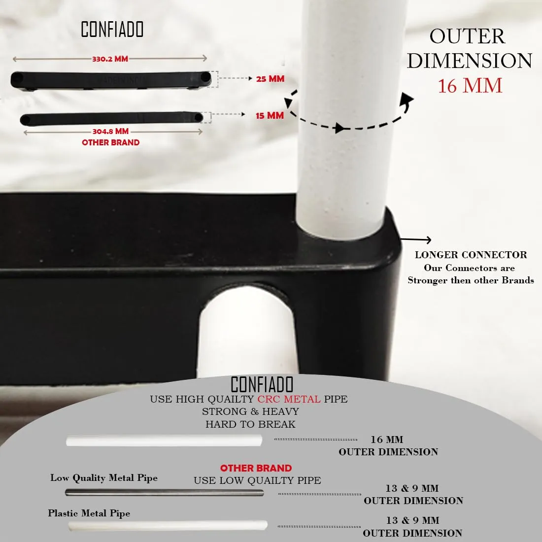 Confiado shoe rack for home metal nonwoven (4 layer with wheels)