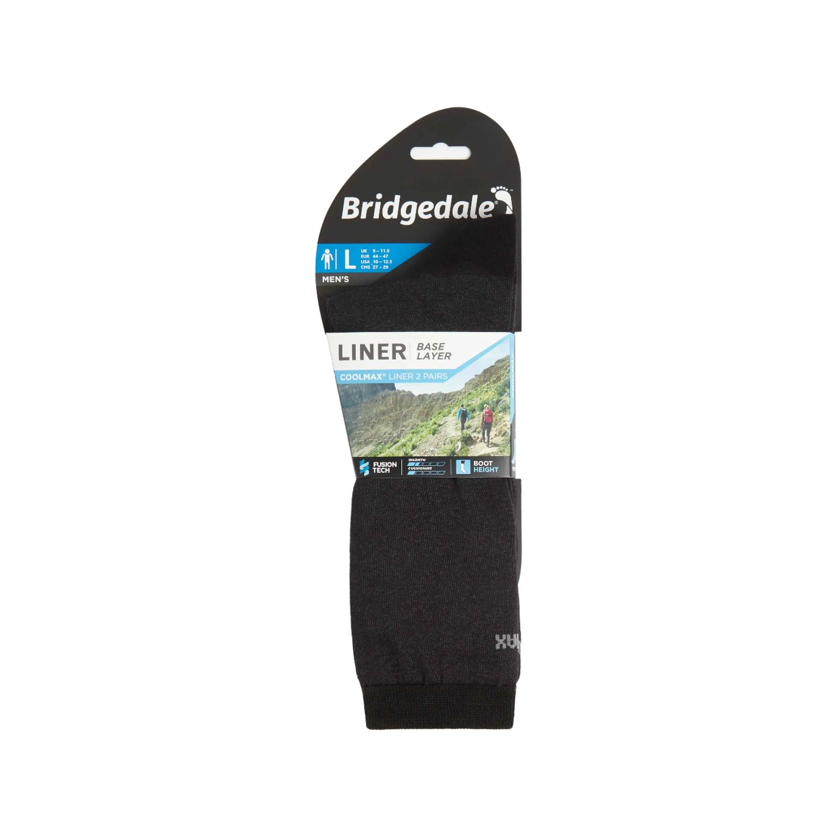 Coolmax Liner Socks Mens - 2 pack