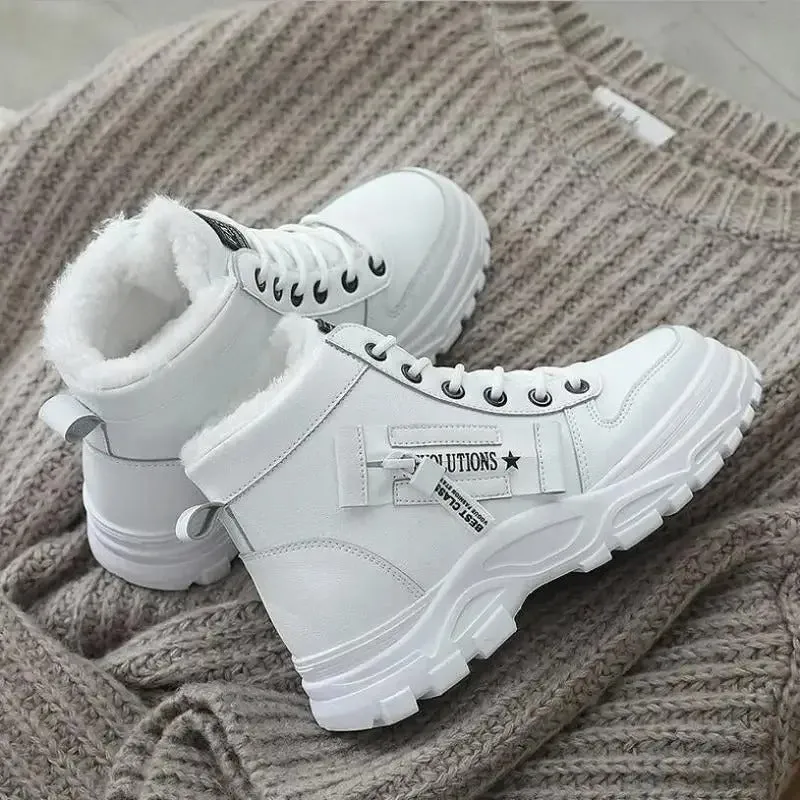 Cozy Waterproof Winter High Top Boots For Woman