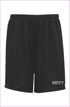 Deity Embroidered Premium Black Classic Mesh Shorts