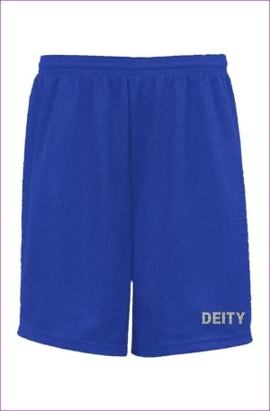 Deity Embroidered Premium Blue Classic Mesh Shorts