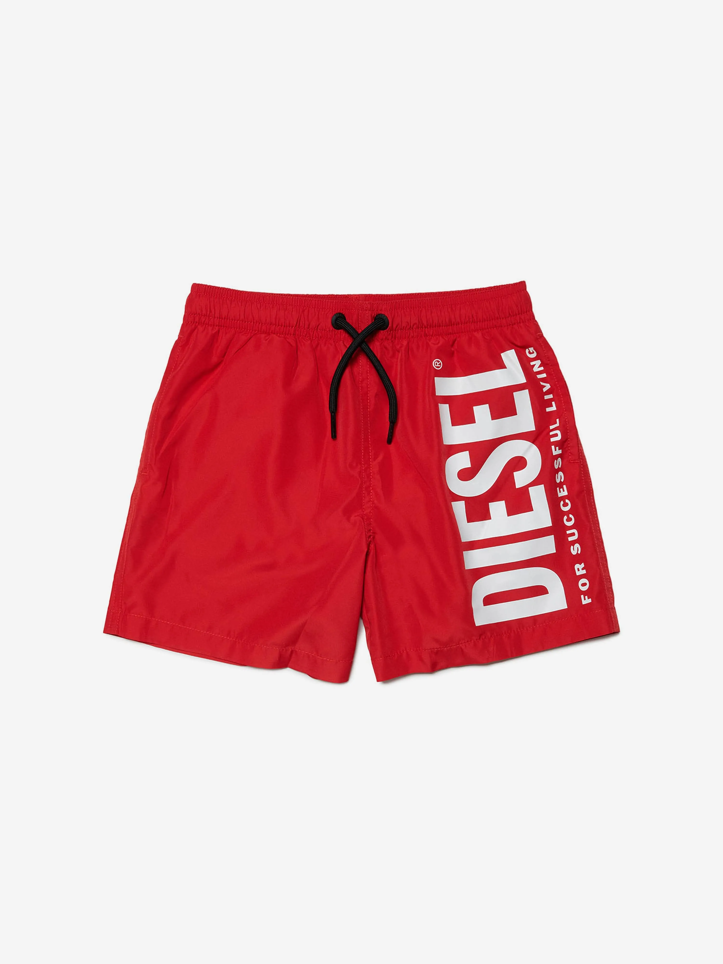 Diesel Boys Logo Swim Shorts in Red