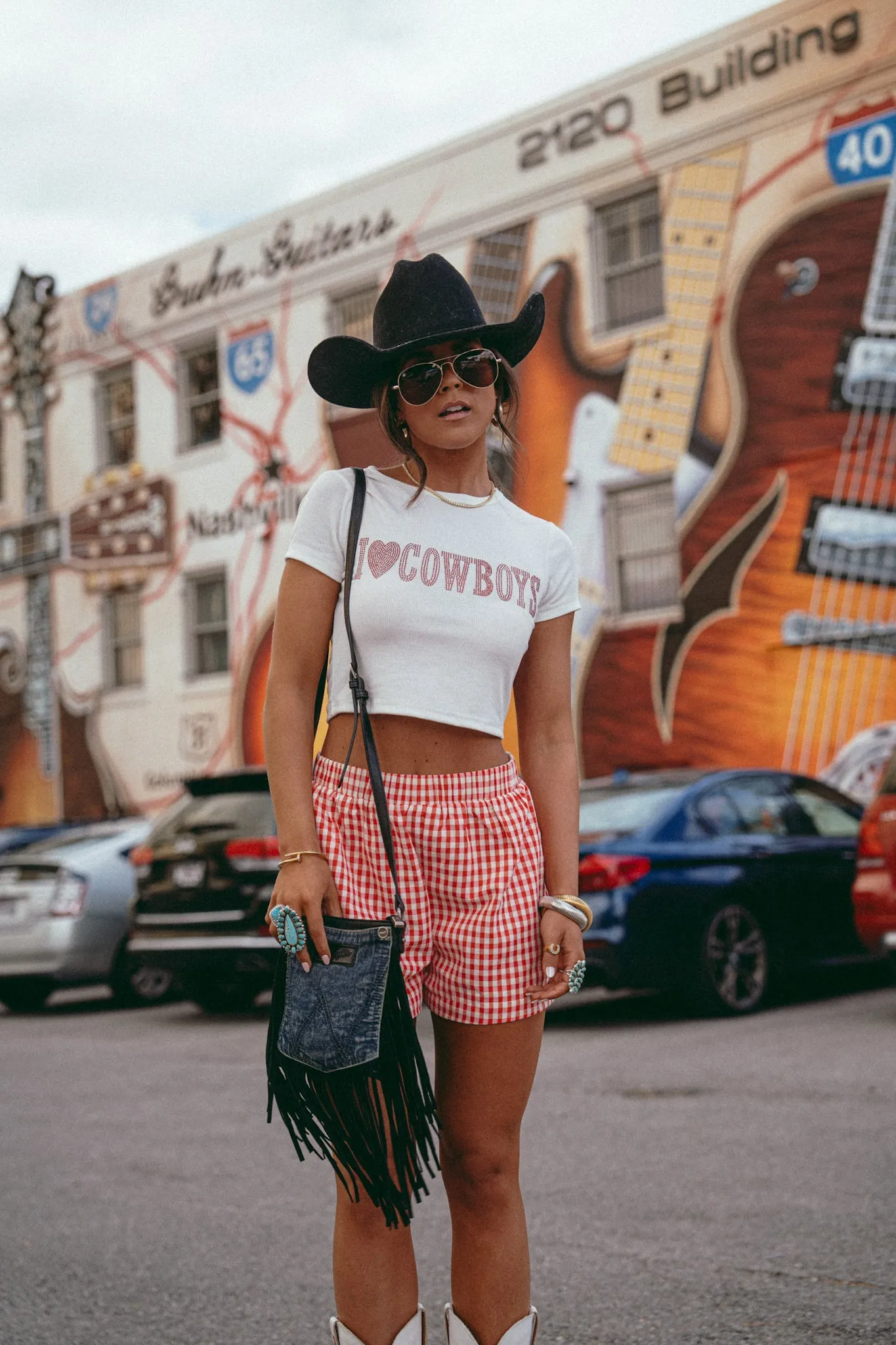 Effortless Shorts Red/White Gingham