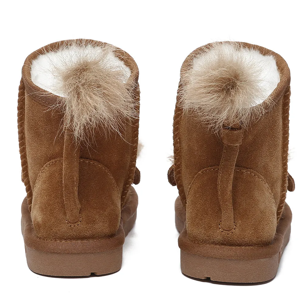 EVERAU Kid Sheepskin Boots Lion Kids Plus #EA3118K