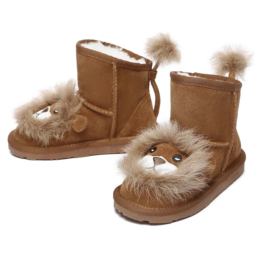 EVERAU Kid Sheepskin Boots Lion Kids Plus #EA3118K