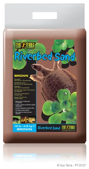 Exo Terra Riverbed Sand Brown 10 lb.