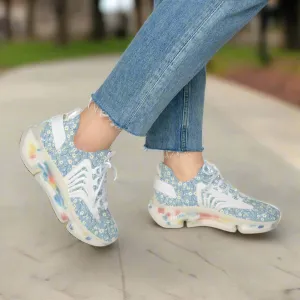 Floral Comfort Women's Mesh Sneakers | Breathable & Stylish Athletic Shoes